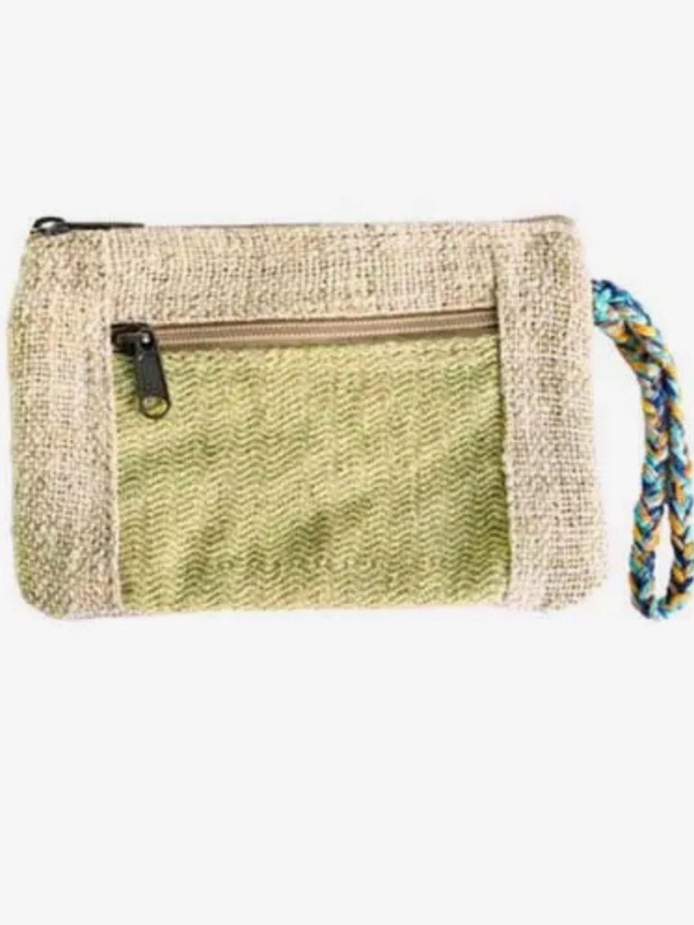 Green Hemp Coin Wristlet